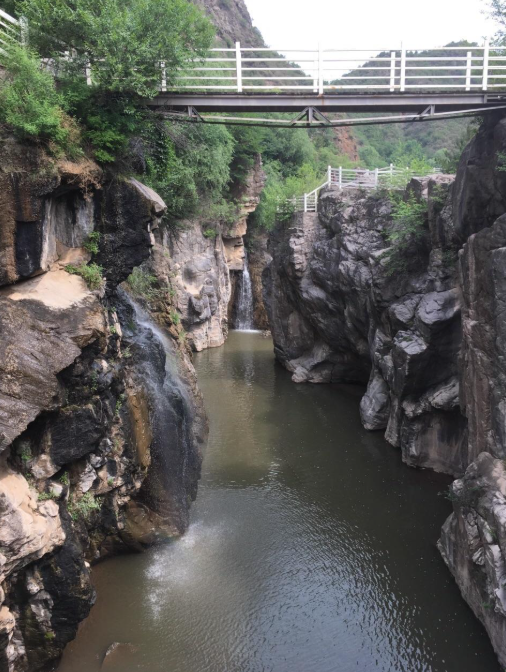 Rock gorge and water